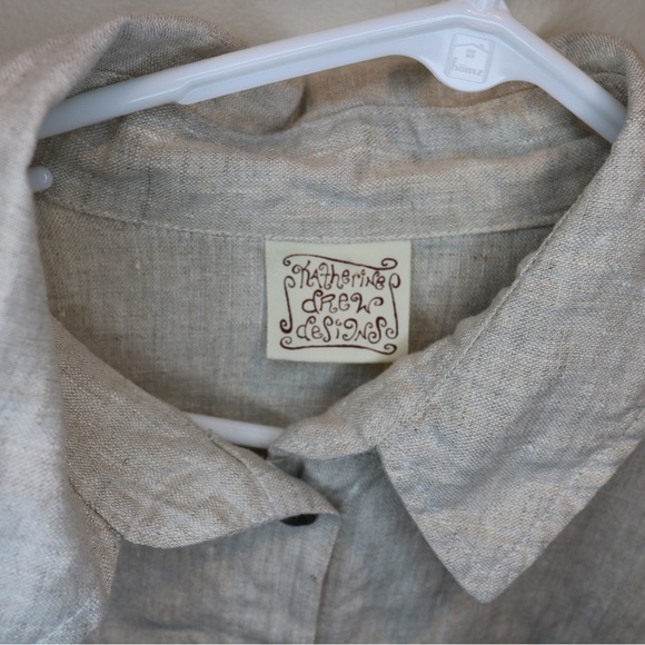 Linen USA made shirt (Katherine Drew Designs) - Picture 5 of 7
